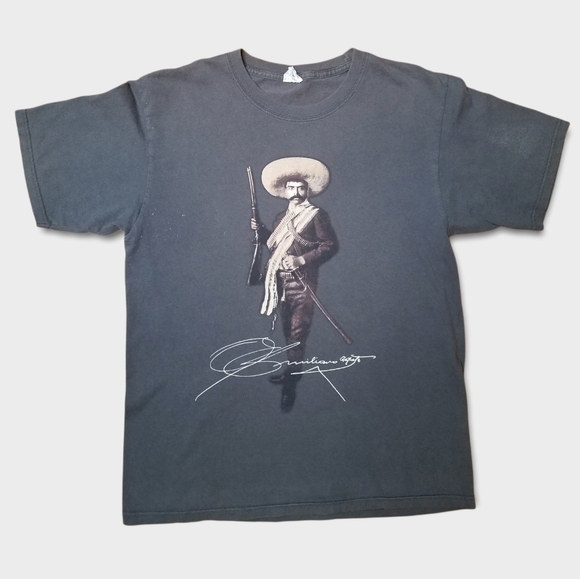 yazbek Other - Vintage y2k Mexican Soldier Shirt Gray Medium Mens